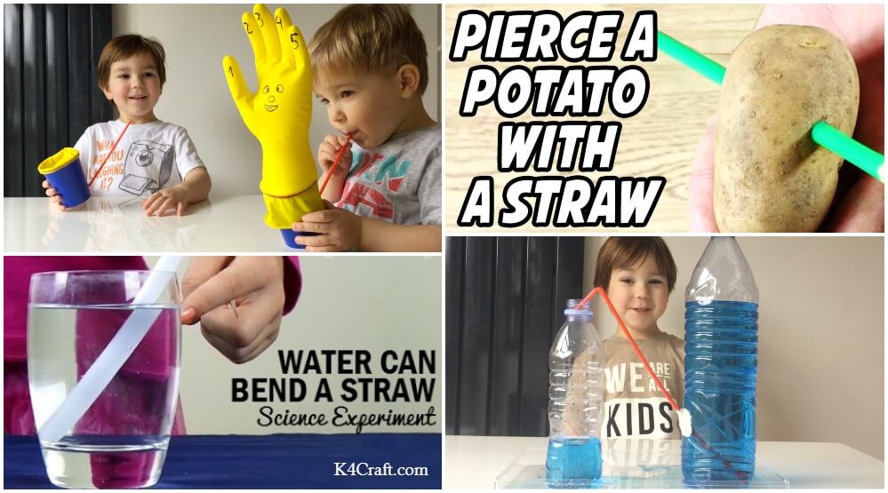 Scientific Crafts for Toddlers Using Straws - Cool Science Projects