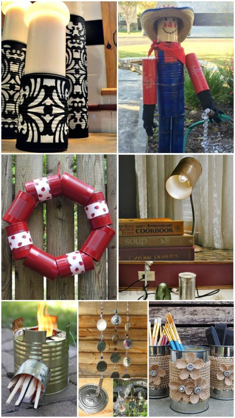20+ Creative Ways to Decorate Old Tin Cans for Your Home - Kids Art &amp; Craft