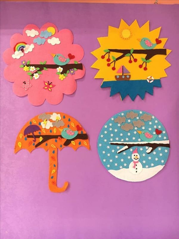 Montessori Toddler Crafts Activities - Changing Seasons Art Changing Seasons