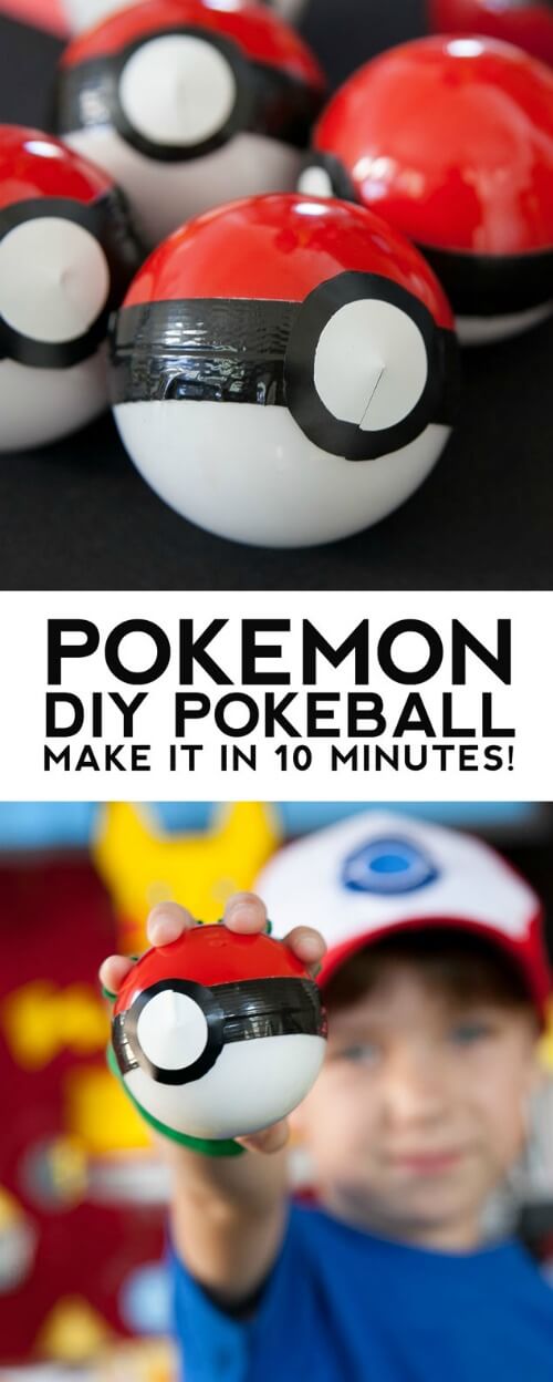 Pokeball DIY Pokemon Party Favors :
