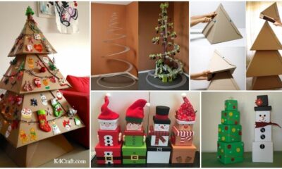Cardboard Christmas Crafts for Home Decoration
