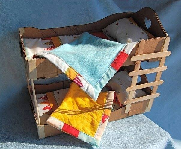 Cardboard bunk bed