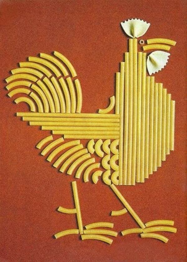 Create a pasta rooster