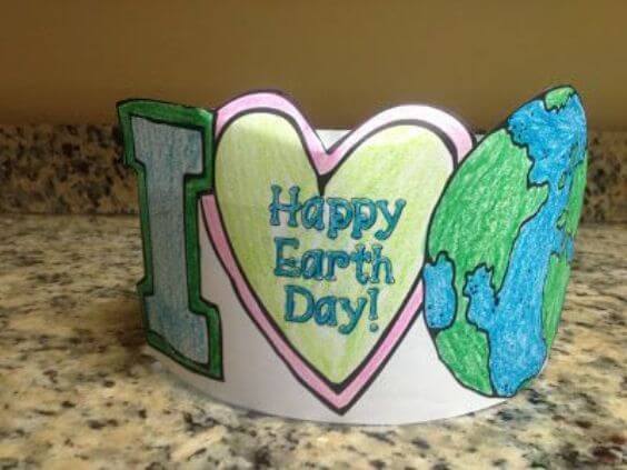 Earth day crown - Earth Day Art & Craft Ideas for Kids