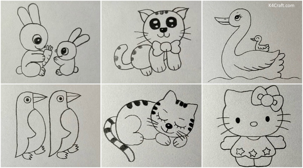 Easy Animal Drawings for Kids To Enlighten Your Budding Artist - Kids Art &  Craft