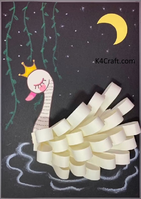 Easy Paper Craft Ideas For Kids-Swan - Basic paper crafts that all ages can enjoy.