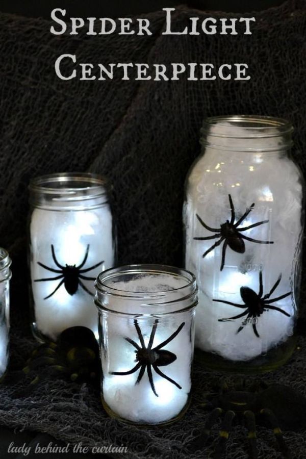Spider Light - Halloween Home Decor Ideas