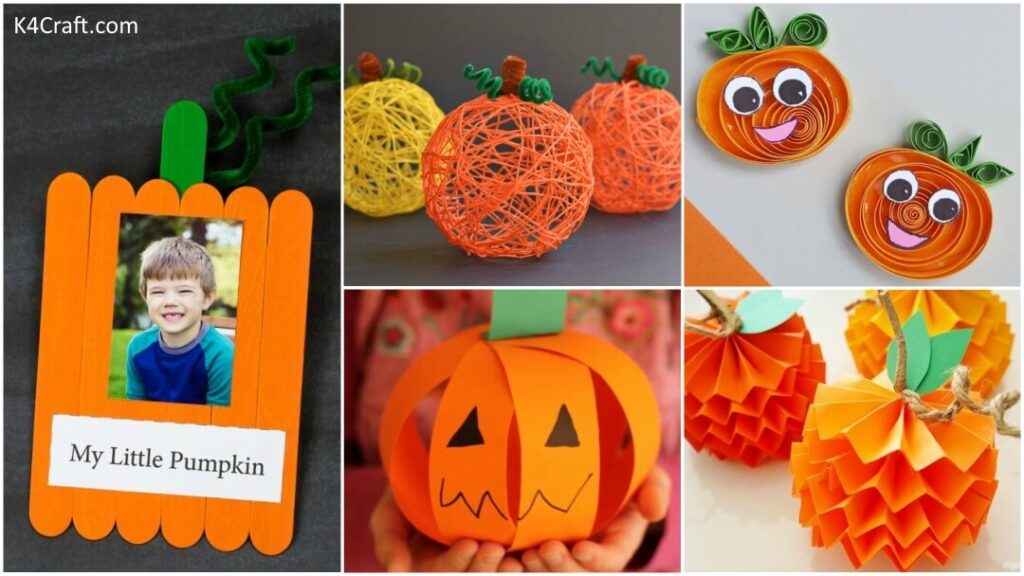 Easy Pumpkin Crafts for Kids - Kids Art & Craft
