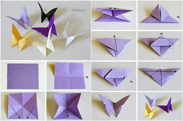 Origami Butterflies- Easy Paper Origami for Kids