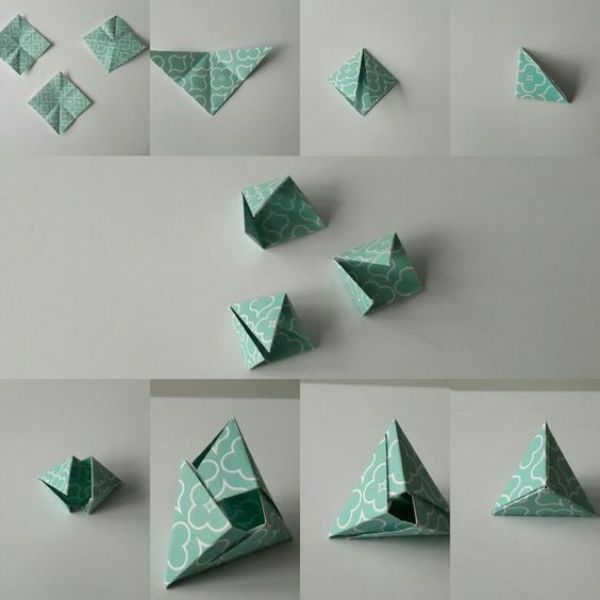 Origami Pyramid - Easy Paper Origami for Kids