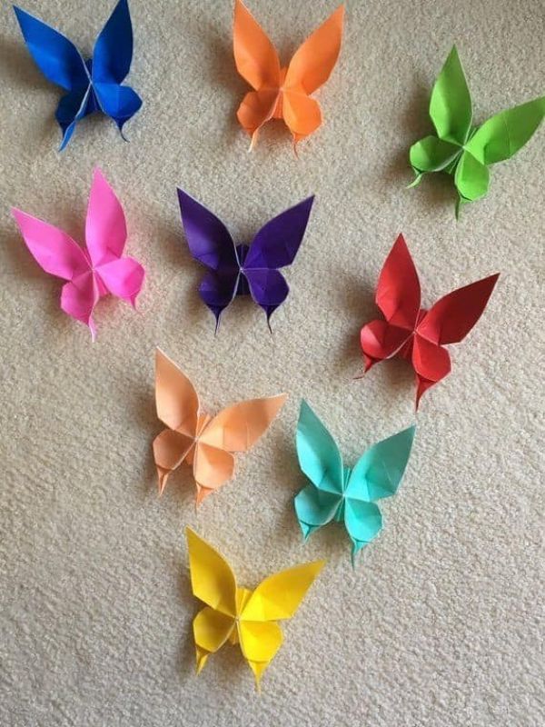Origami Butterflies - Easy Paper Origami for Kids