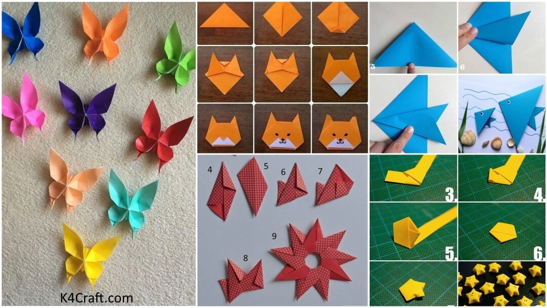 Easy Paper Origami for Kids - Paper Folding Crafts