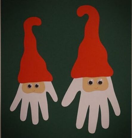 Santa Claus Craft Ideas for Kids Hand Bearded Santa