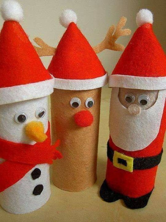 Paper Roll Santa