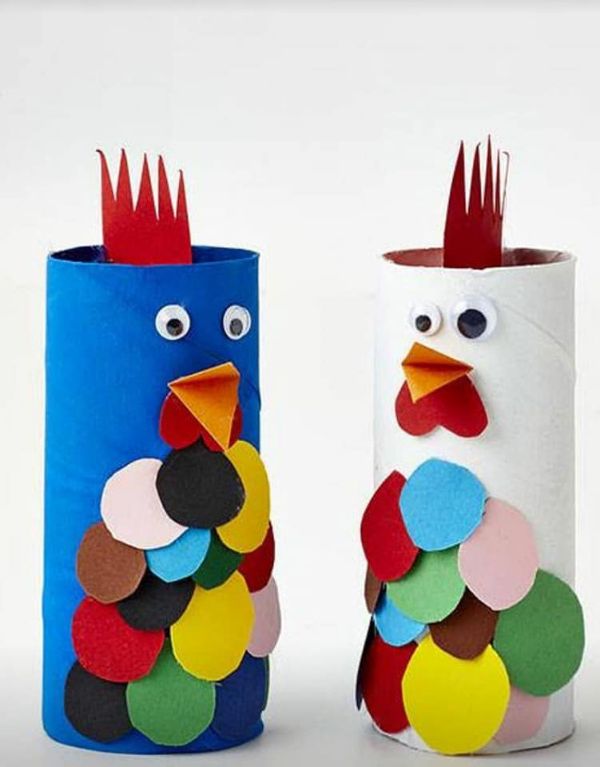 Toilet paper rolls for angry yet not so angry birds