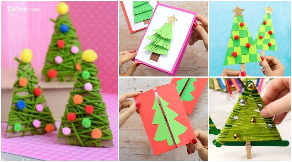 DIY Christmas Tree Crafts To Celebrate Festival with Kids