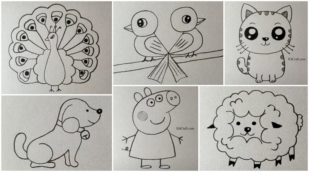 Easy Drawings for Kids with Pencil- Best Ideas with Pictures - Kids Art &  Craft
