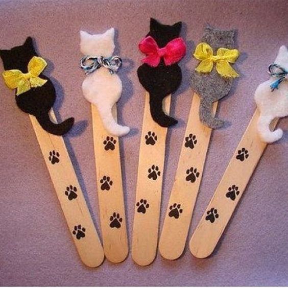 DIY Popsicle Stick Craft Ideas for Kids Kitty Sticks