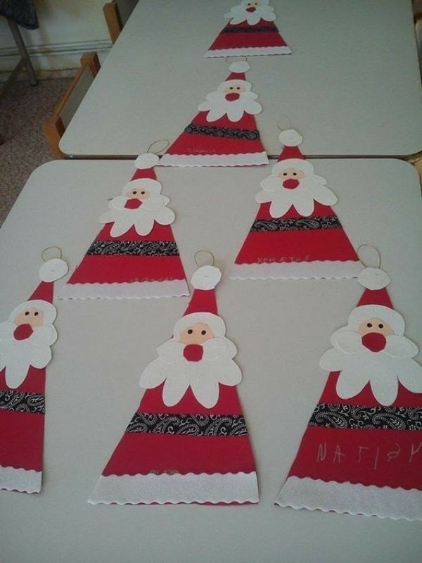DIY Paper Plate Santa Craft