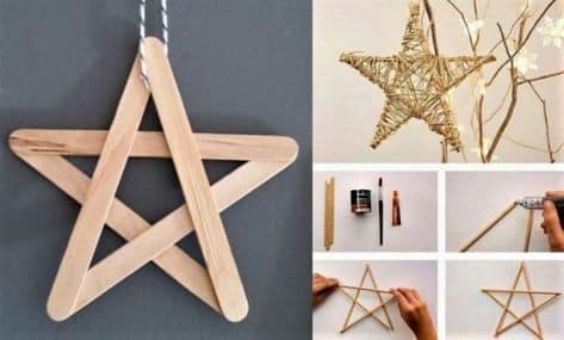 Christmas Stars - Do-it-yourself Christmas decorations for kids. 