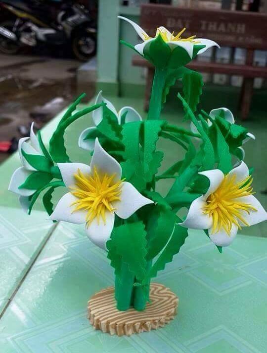 DIY Foam Sheet Flowers Craft Ideas DIY Jasmine Flowers