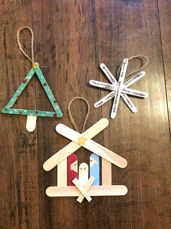 DIY Craft House - Popsicle Stick Christmas Crafts