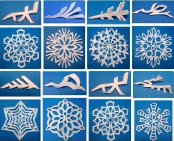 Different Methods For Different Paper Snowflakes