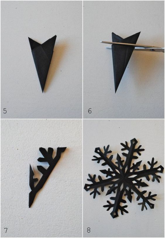 How to Make Paper Snowflakes Black Exciting And Fun Paper Snowflakes