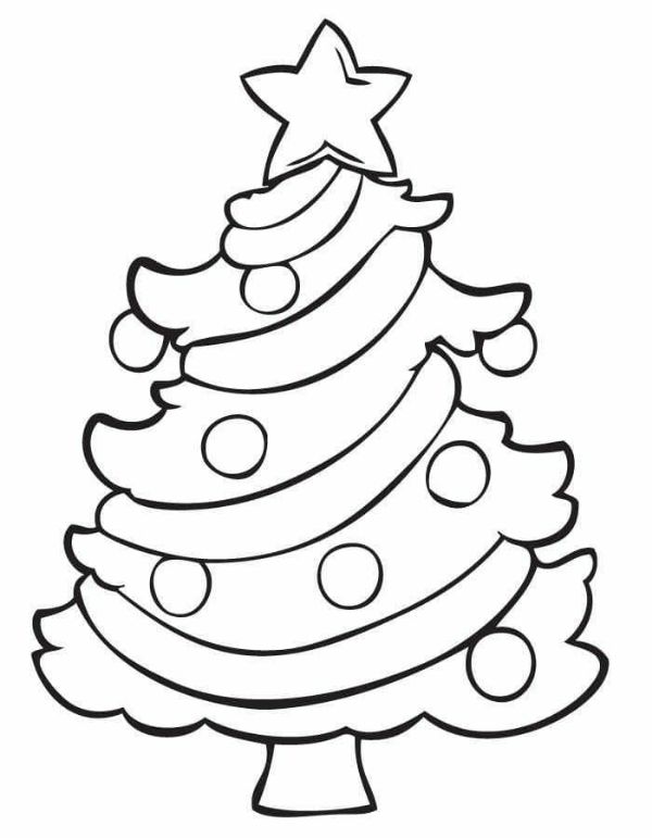 Printable Christmas Coloring Pages For Preschoolers Christmas Tree