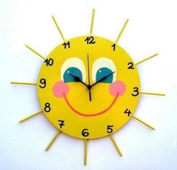 Simple Clock Craft For Kids To Tell About Time Sun Clock