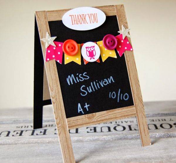 Teacher's Day Craft Ideas for Kids A Board Of 'Thank You'