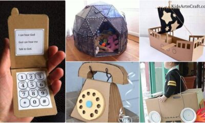DIY Cardboard Crafts & Activities for Kids