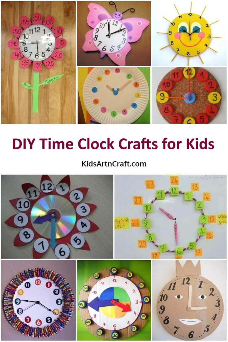 DIY Simple Clock Crafts To Tell Kids Time Kids Art & Craft