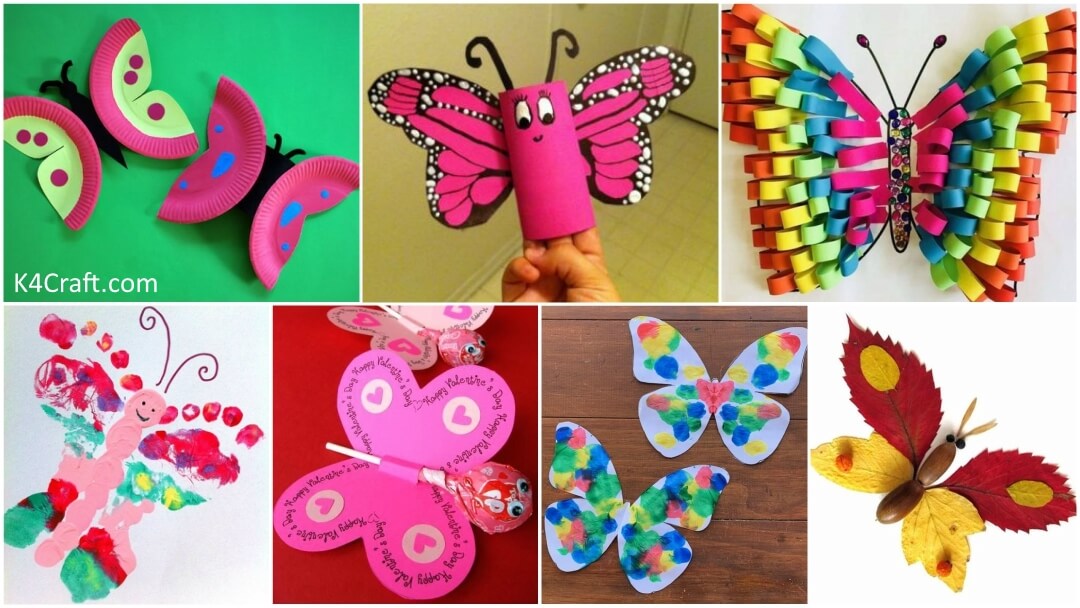 20 Butterfly Craft Ideas for Kids - Paper Crafts, Drawings & More