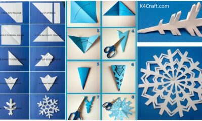 How to Make Easy Paper Snowflakes - Step by Step Tutorials