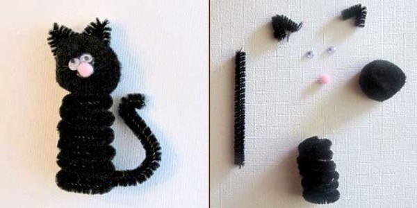 Pipe Cleaner Animal Crafts For Kids Pipe Cleaner Black Cat