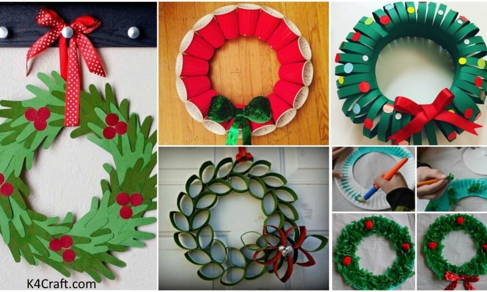 Easy Christmas Wreath Ideas for Kids to Make with Parents Kids Art