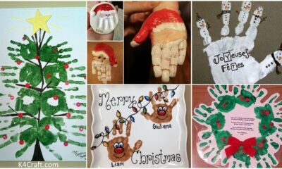 Christmas Handprint Crafts for Toddlers & Preschoolers