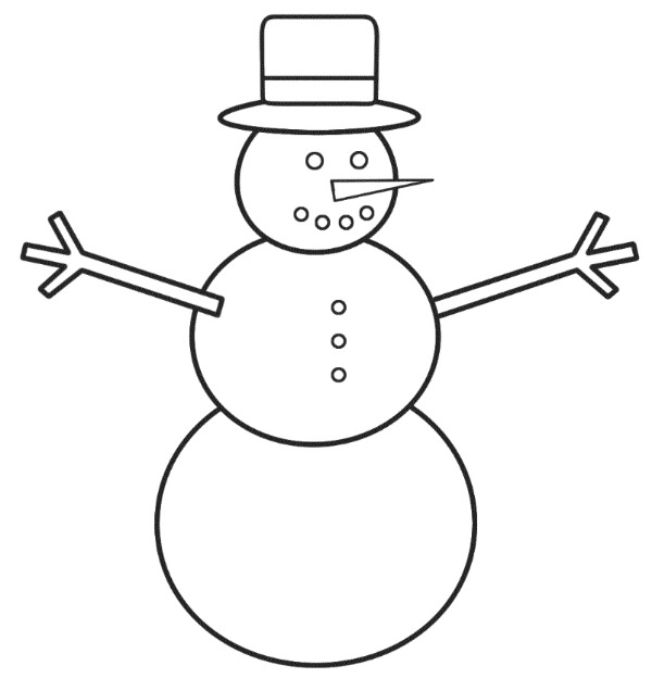 Free Printable Snowman Coloring Pages For Kids Kids Art Craft