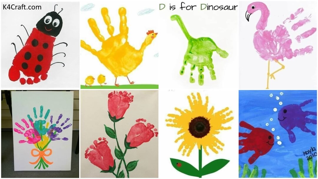 Hand and Footprint Craft Ideas for Kids