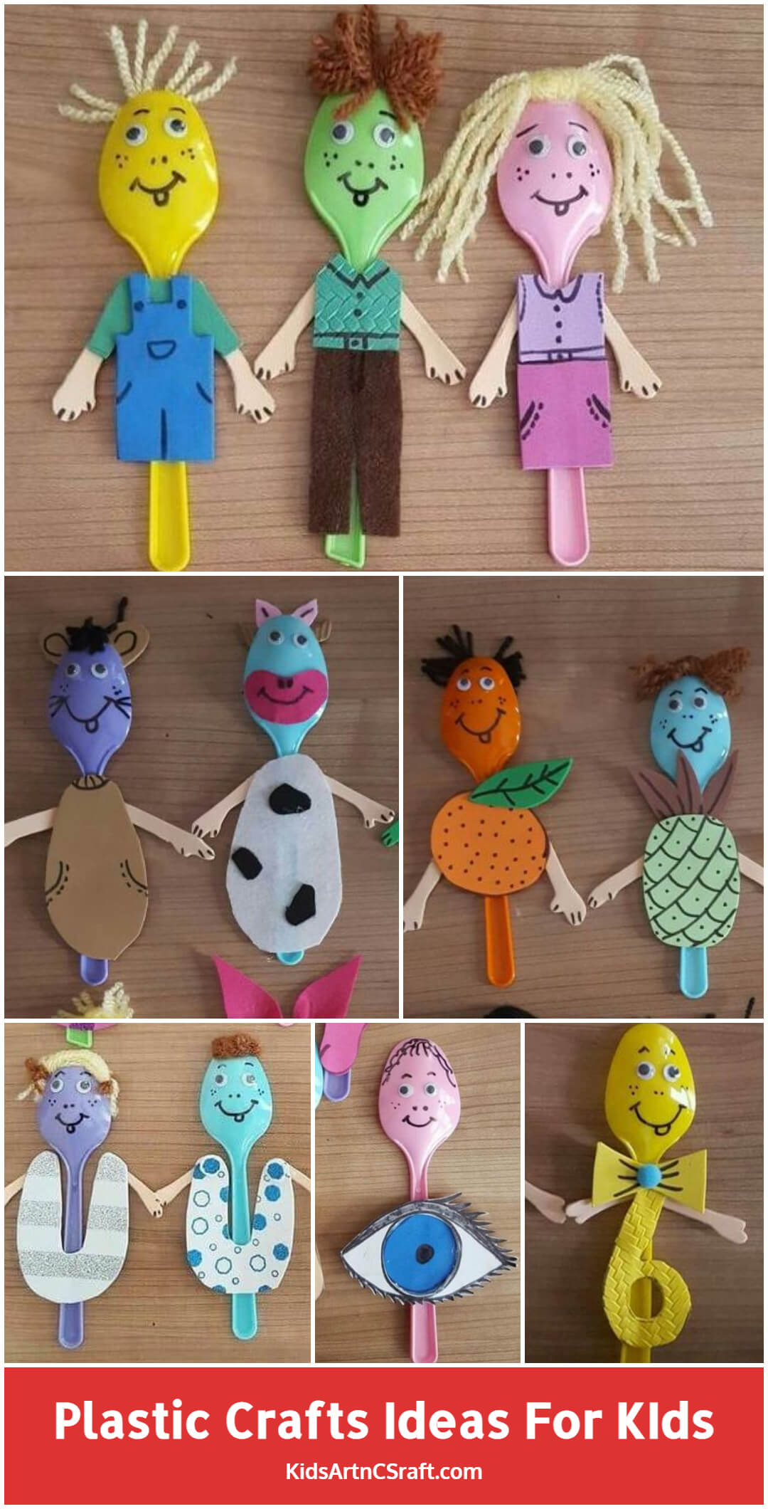 Plastic Spoon Craft Ideas for Kids To Play Kids Art & Craft