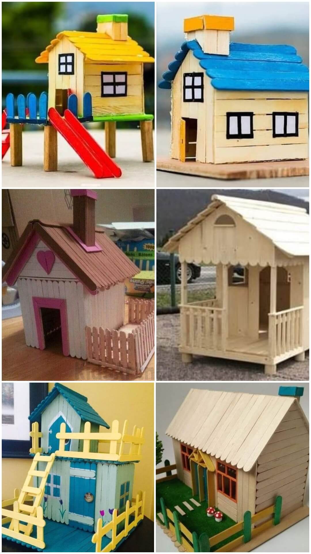 DIY Popsicle Stick Houses - Make Your Own Home