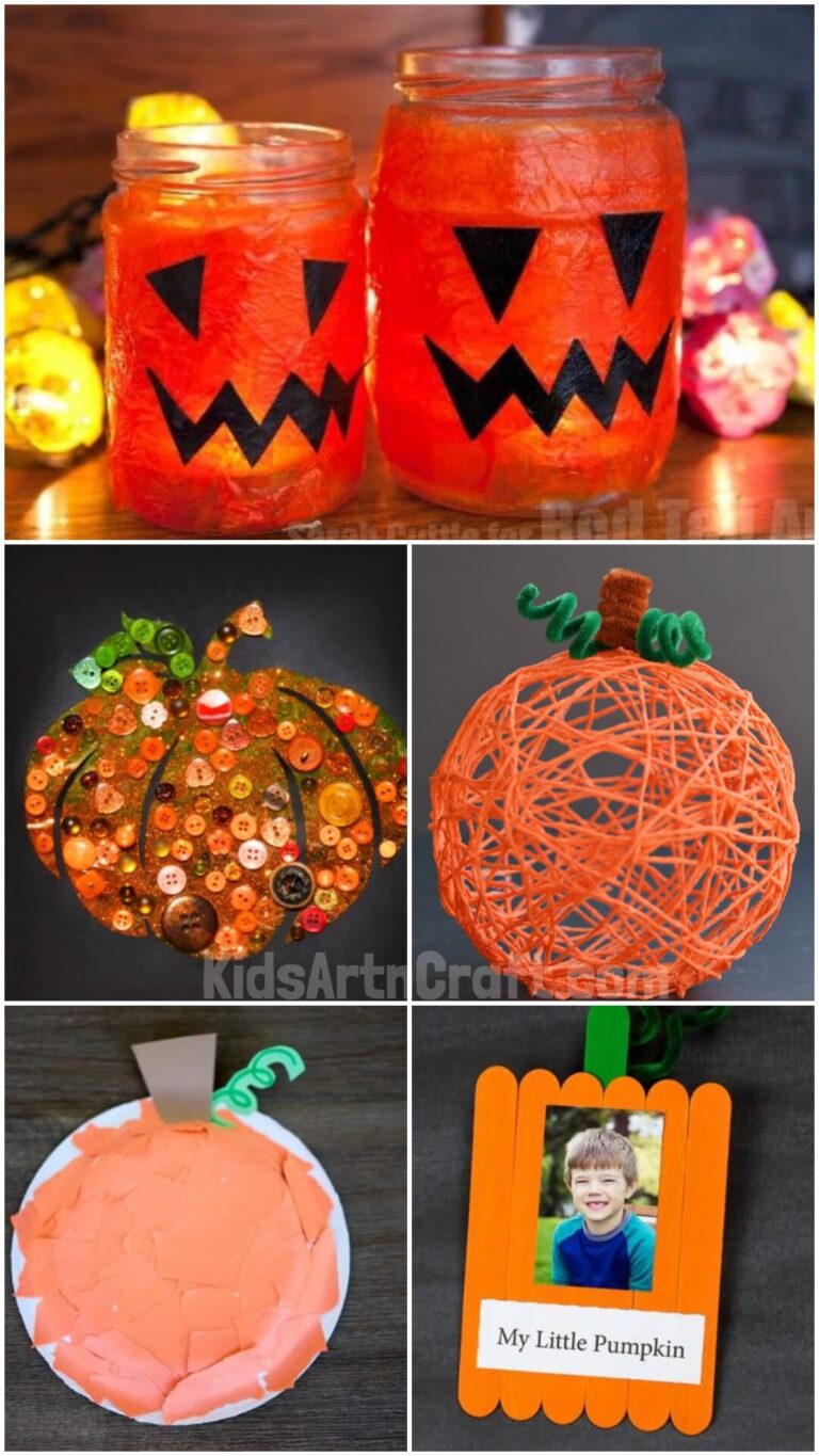 Easy Pumpkin Crafts for Kids - Kids Art & Craft