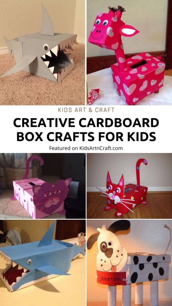 Creative Cardboard Box Crafts For Kids