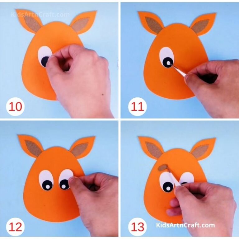 How to Make Paper Reindeer - Step by Step Instructions - Kids Art & Craft