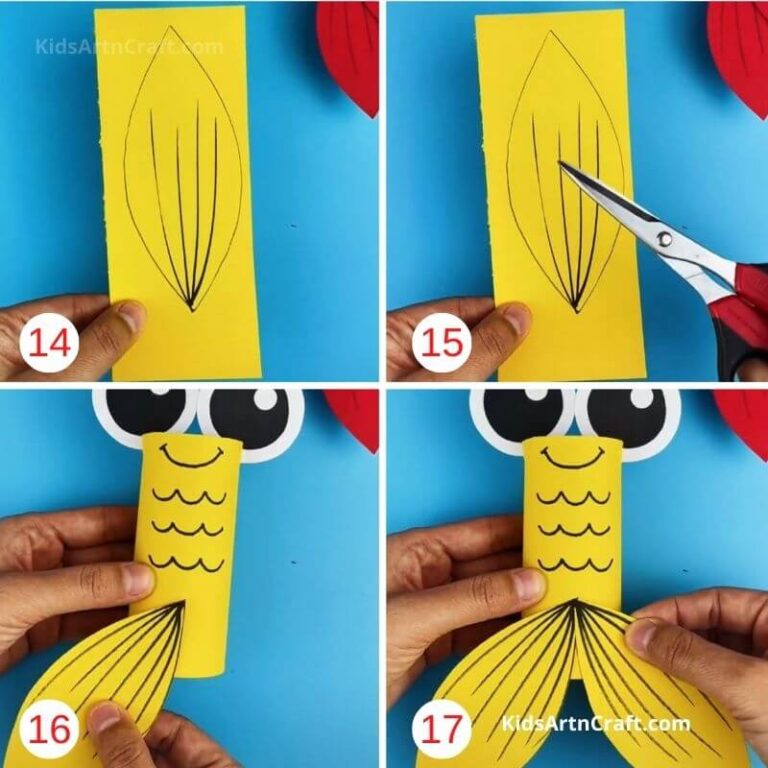 How to Make Paper Aquarium Fish Step by Step Instructions Easy Tutorial ...