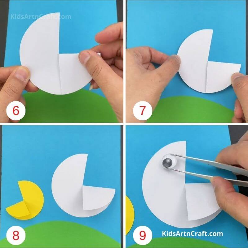 How to Make Paper Circle Hen and Chick Craft Step by Step Instructions Easy Tutorial