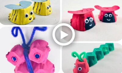 4 Easy Egg Carton Crafts for Kids