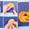 Easy to Make Pumpkin Craft with Fall Leaves - Step by Step Instructions Easy Tutorial