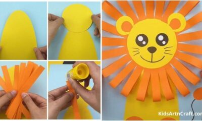 How to Make Paper Lion Craft - Step by Step Instructions